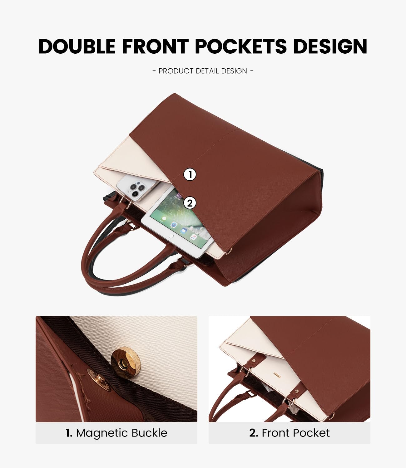 Foto 4 pulgar | Bolso De Mano Para Portátil Lovevook  Piel  Oficina De Negocios  Mujer  15.6 Pulgadas - Venta Internacional.