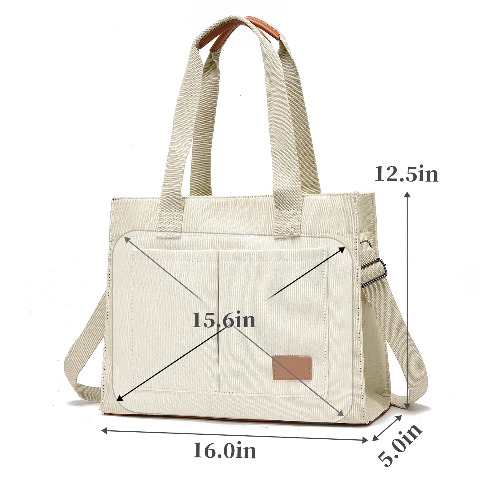 Foto 7 pulgar | Bolsa De Lona Para Portátil Barsine Barsine Para Mujer De 15.6 Pulgadas - Venta Internacional.
