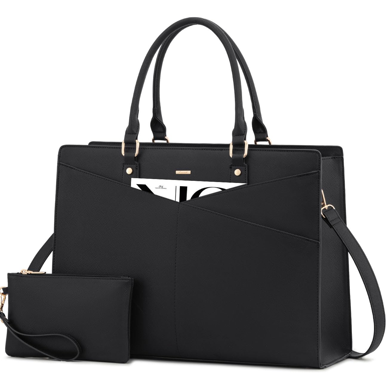 Foto 1 | Bolsa De Mano Para Portátil Lovevook  Piel  Negocios  Oficina  Trabajo  17.3 Pulgadas - Venta Internacional.