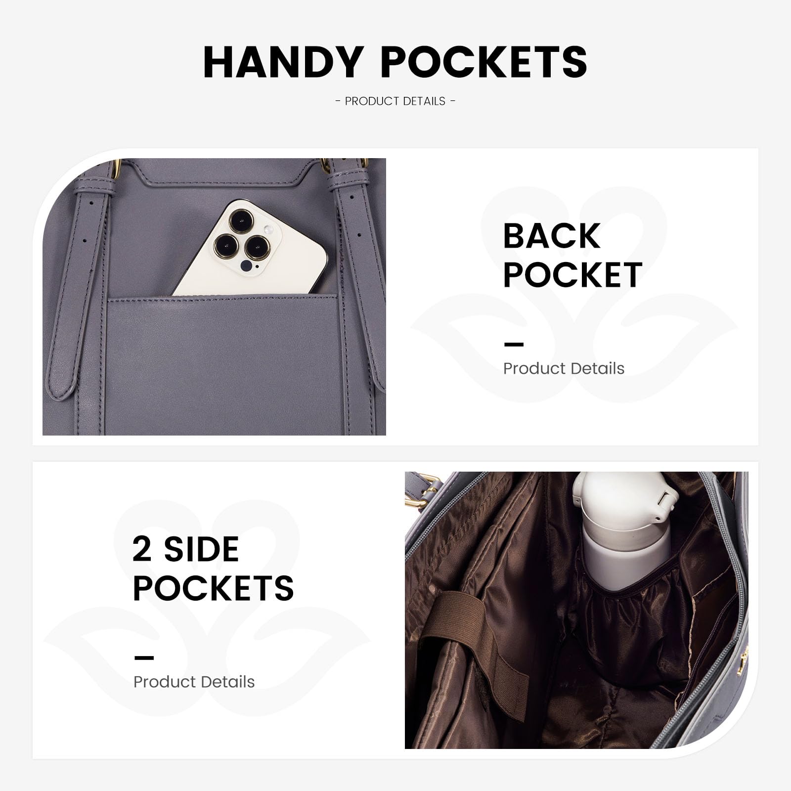 Foto 5 | Bolsa Para Portátil Lovevook De Piel Ligera De 15.6 Pulgadas Para Mujer - Venta Internacional.