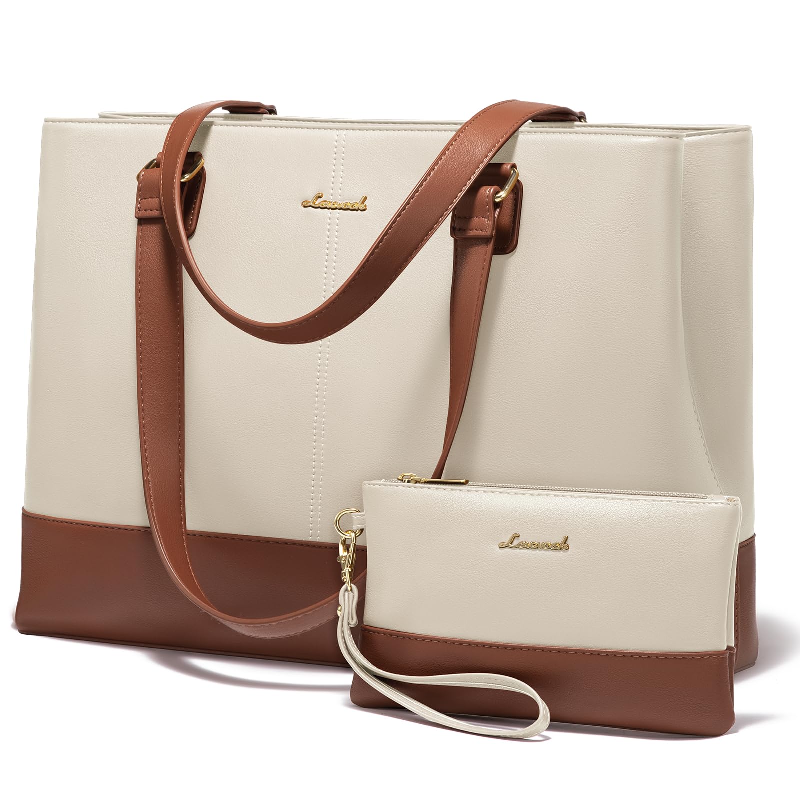 Foto 1 | Bolsa De Mano Para Portátil Lovevook Para Mujer De 15.6 Pulgadas  Piel Impermeable - Venta Internacional.