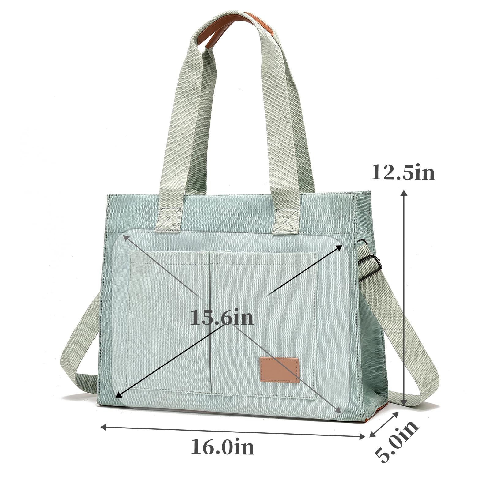 Foto 6 | Bolsa De Lona Para Portátil Barsine Barsine Para Mujer De 15.6 Pulgadas - Venta Internacional.