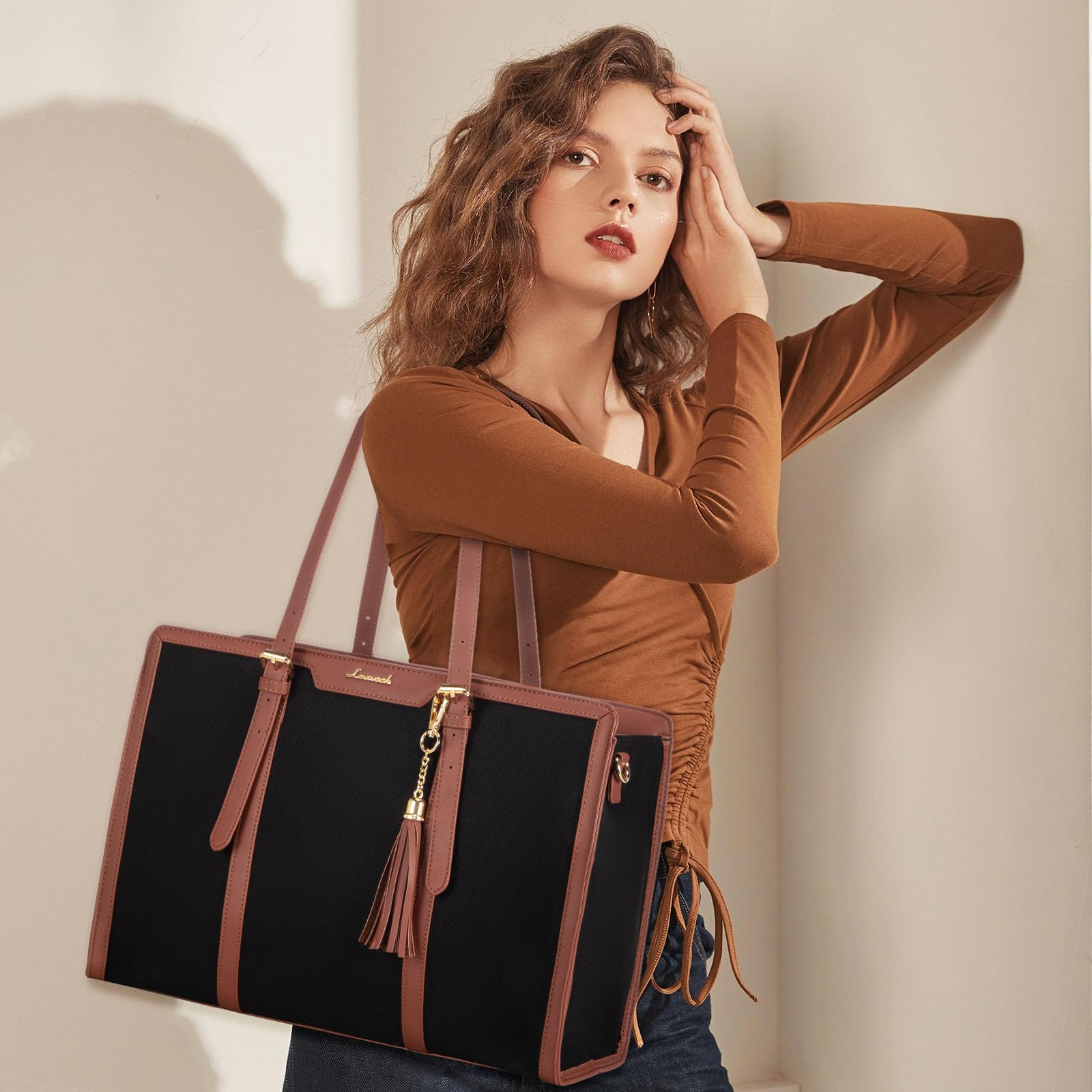 Foto 3 pulgar | Bolsa Para Portátil Lovevook De Lona Ligera De 15.6 Pulgadas Para Mujer - Venta Internacional.