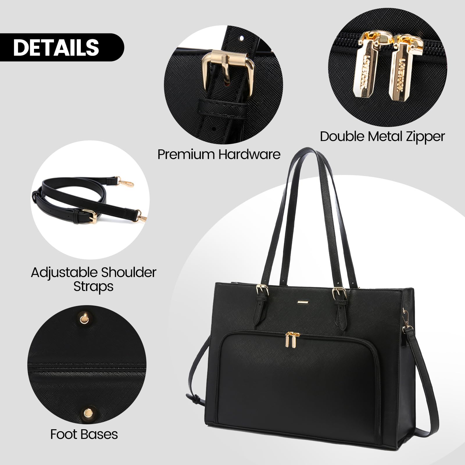 Foto 7 pulgar | Bolsa De Trabajo Impermeable Lovevook Para Portátil De 15.6 Pulgadas Para Mujer - Venta Internacional.