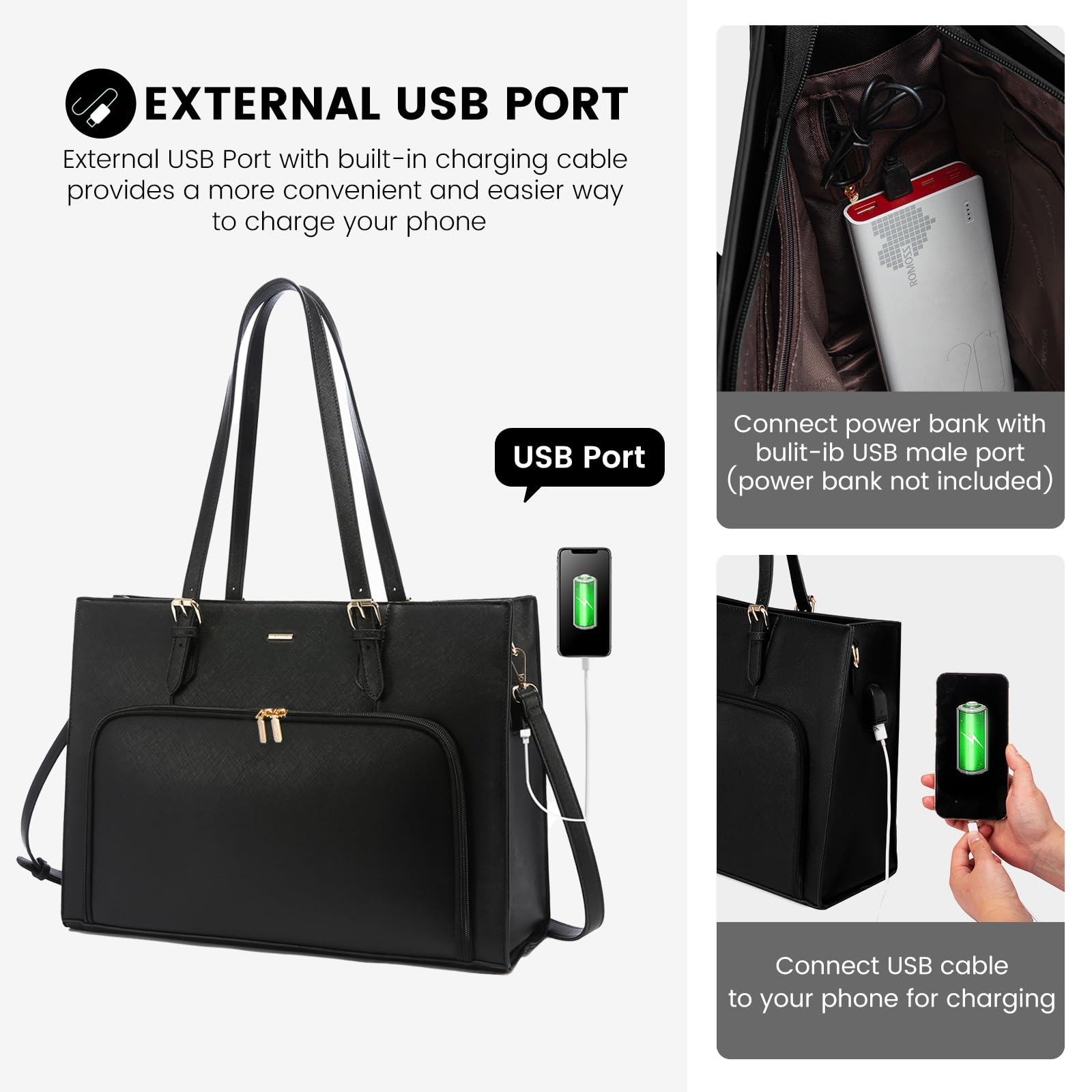 Foto 8 pulgar | Bolsa De Trabajo Impermeable Lovevook Para Portátil De 15.6 Pulgadas Para Mujer - Venta Internacional.