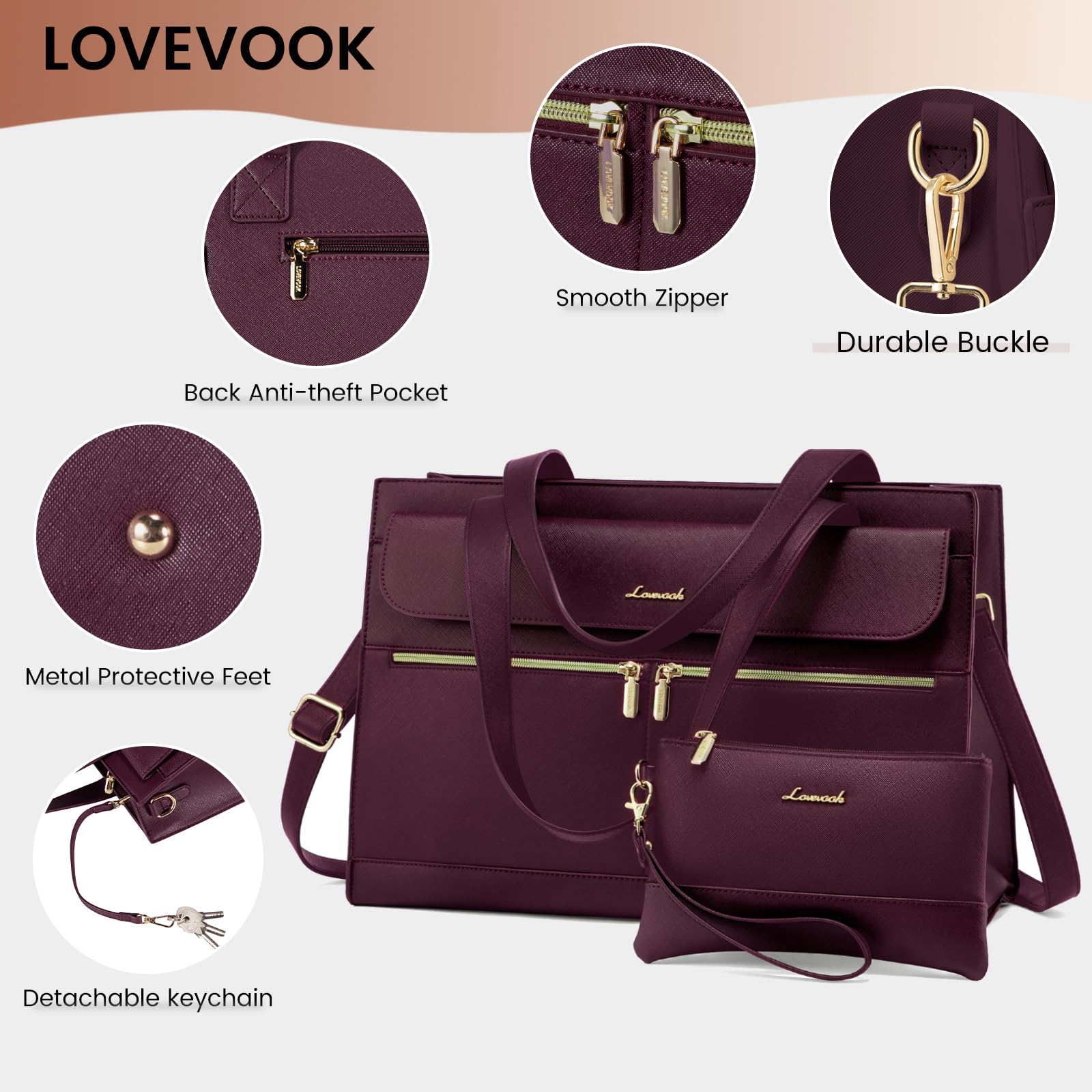 Foto 4 | Portátil Lovevook Para Mujer  15.6 Pulgadas  Piel  Color Fucsia - Venta Internacional.