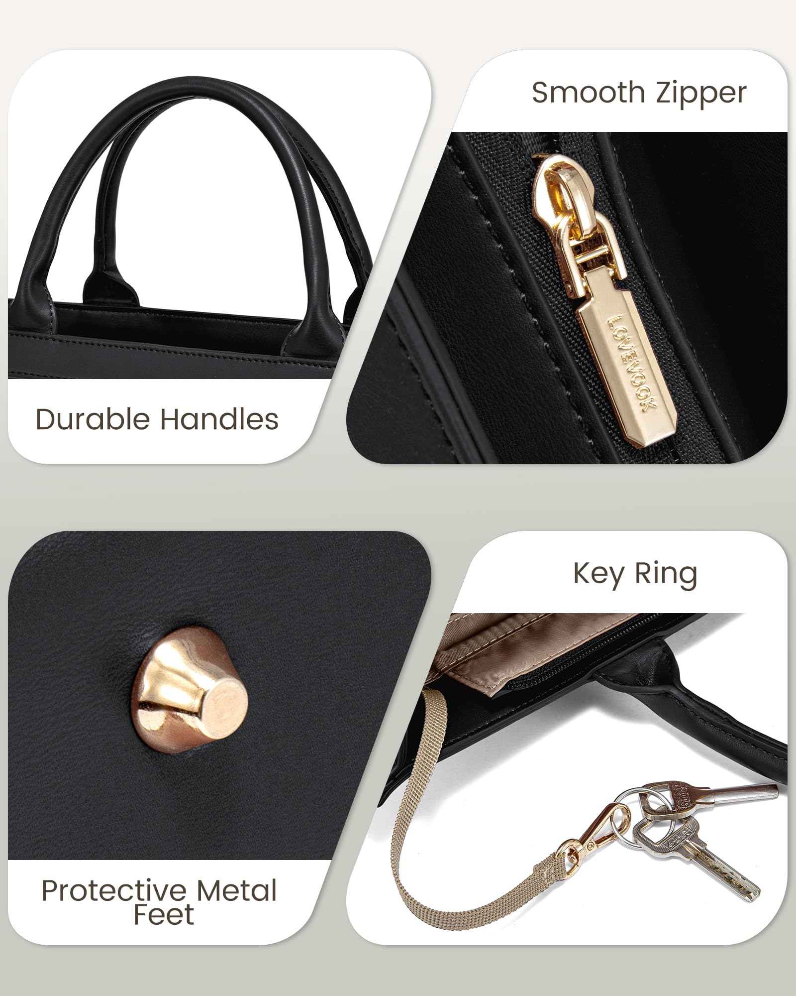 Foto 6 | Bolsa Para Portátil Lovevook Para Mujer De 15.6 Pulgadas Con Bolso De Mano Verde - Venta Internacional.