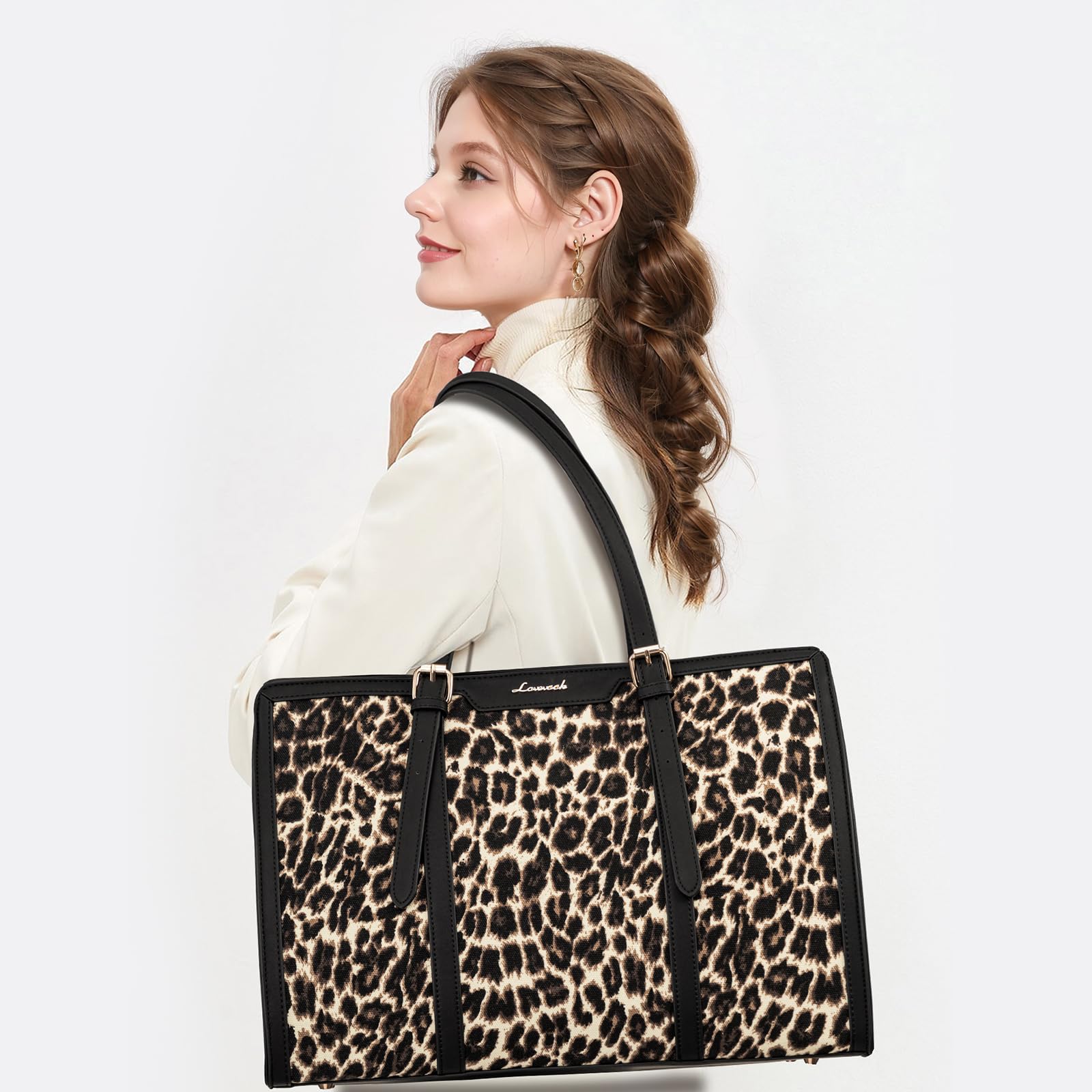 Foto 3 pulgar | Bolsa De Lona Lovevook Para Portátil De 15.6 Pulgadas Con Bolso De Mano Para Mujer - Venta Internacional.