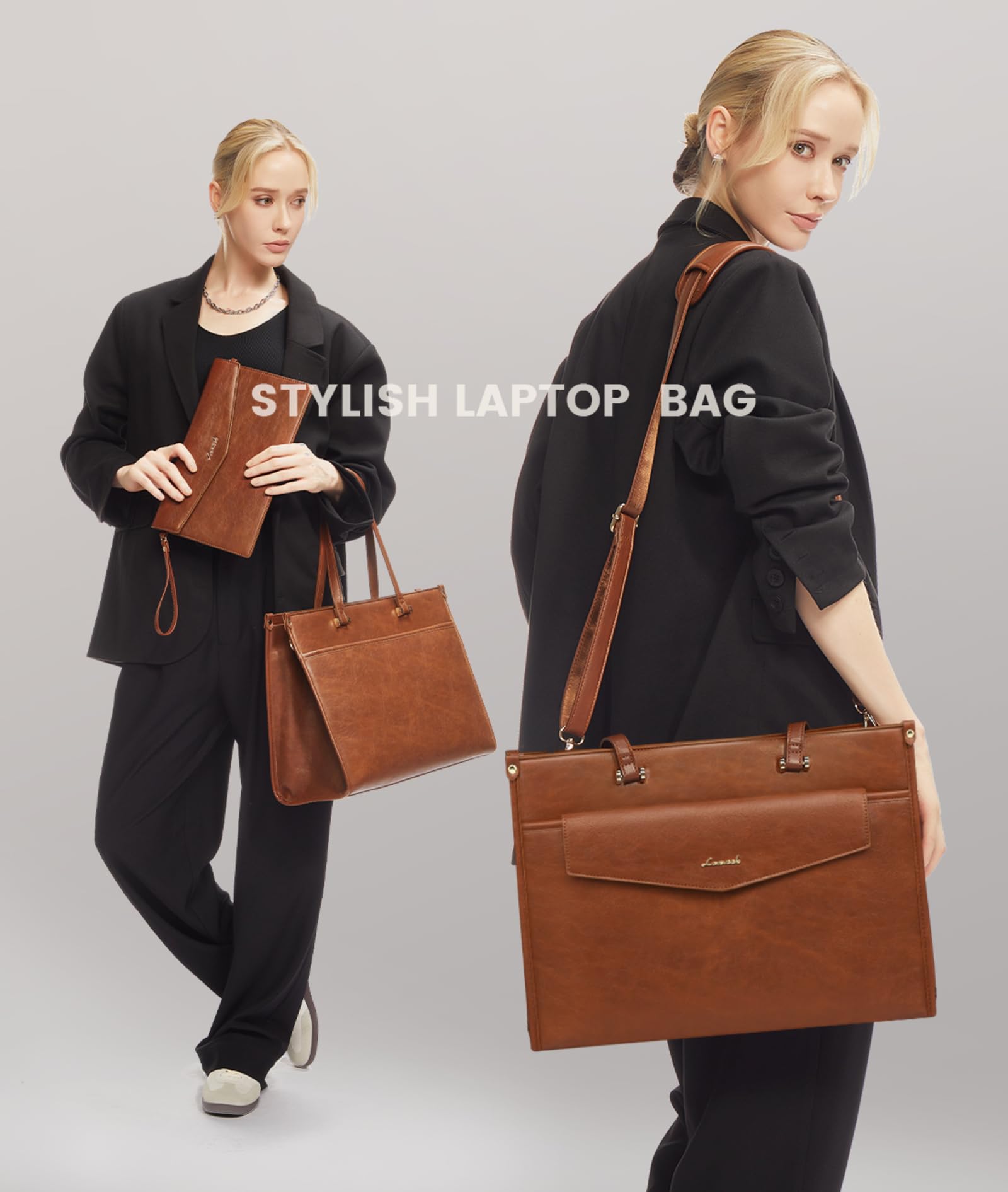Foto 4 pulgar | Bolsa Para Portátil Lovevook De 15.6 Pulgadas  De Piel Impermeable - Venta Internacional.