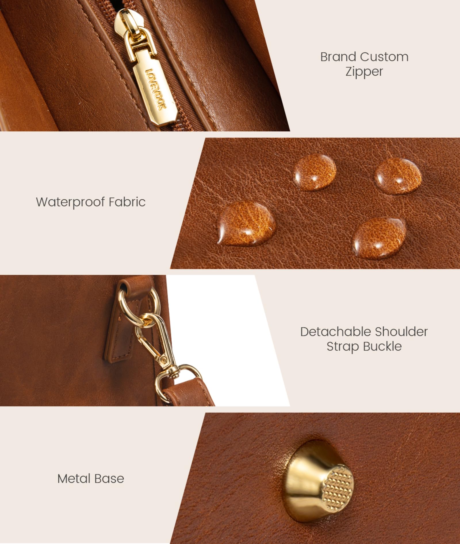 Foto 7 | Bolsa Para Portátil Lovevook De 15.6 Pulgadas  De Piel Impermeable - Venta Internacional.