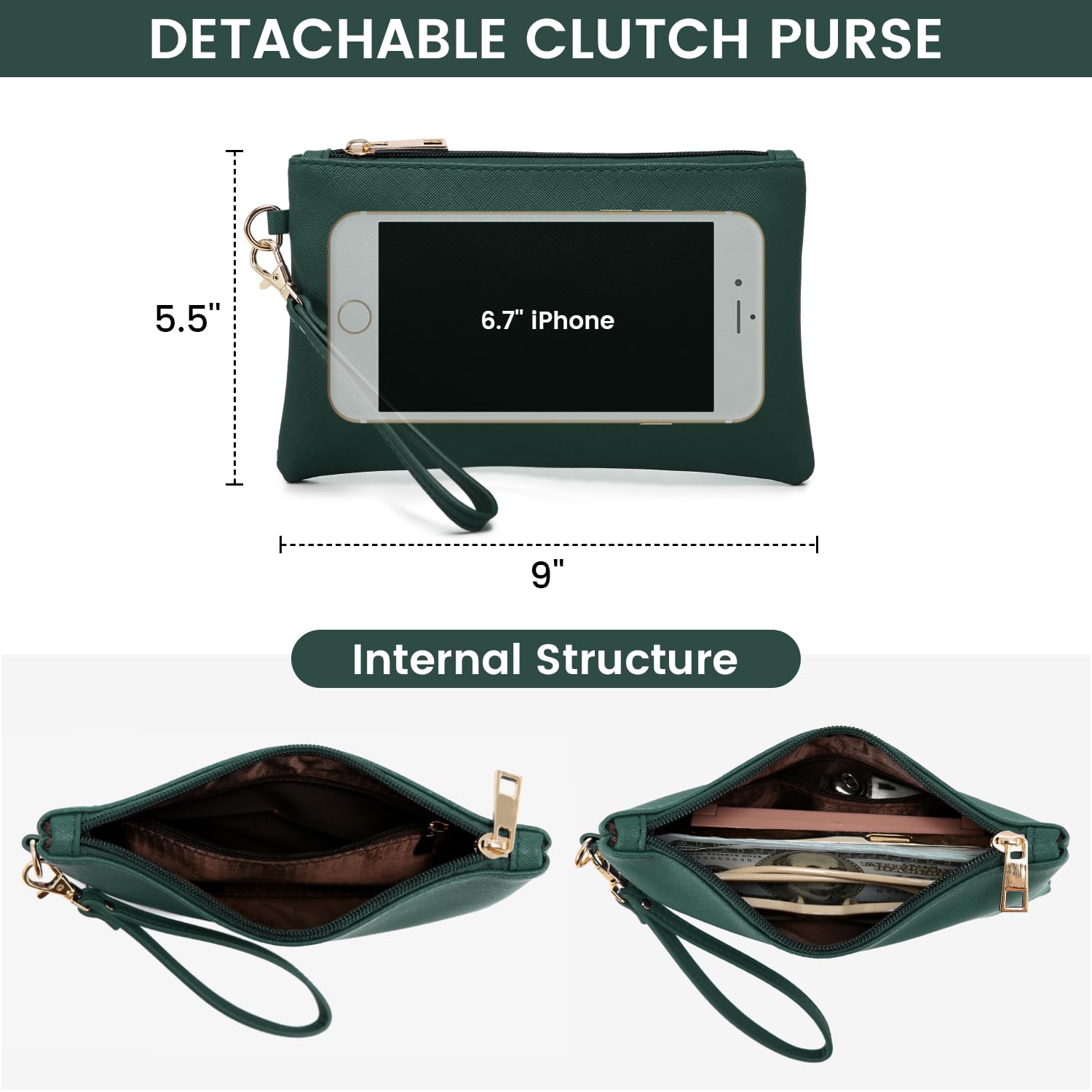 Foto 7 pulgar | Bolsa Para Portátil Lovevook Para Mujer De 17.3 Pulgadas Con Bolso De Mano Deepgreen - Venta Internacional.