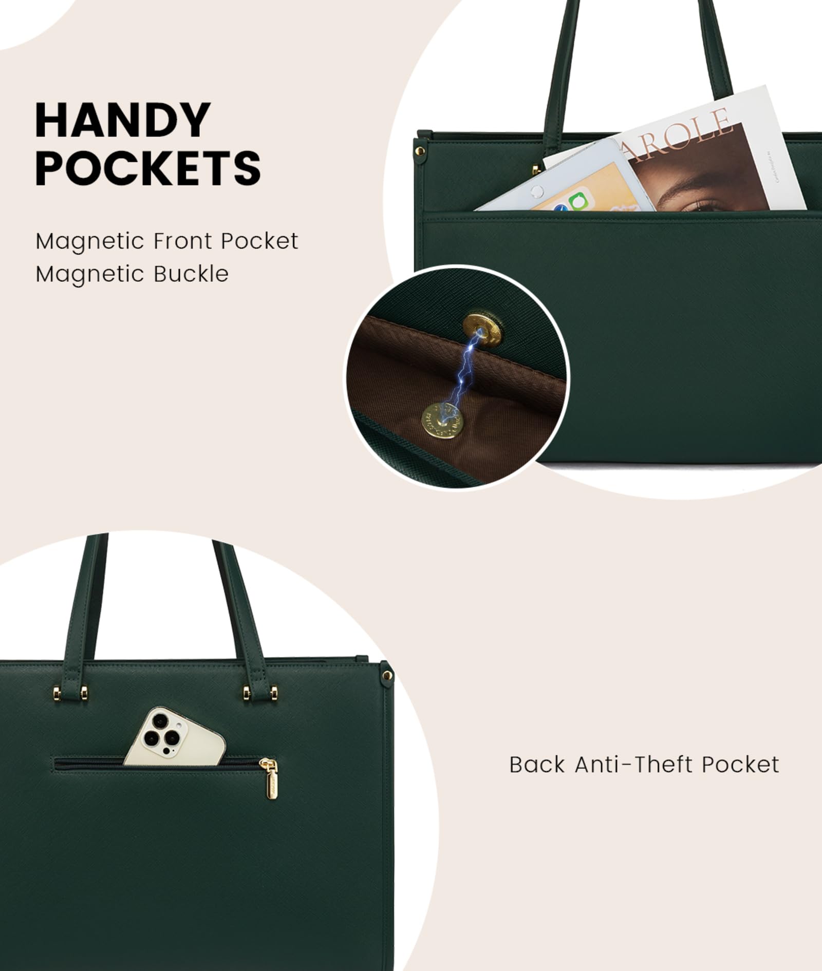 Foto 7 pulgar | Bolsa Para Portátil Lovevook De Cuero Impermeable De 15.6 Pulgadas Para Mujer - Venta Internacional.