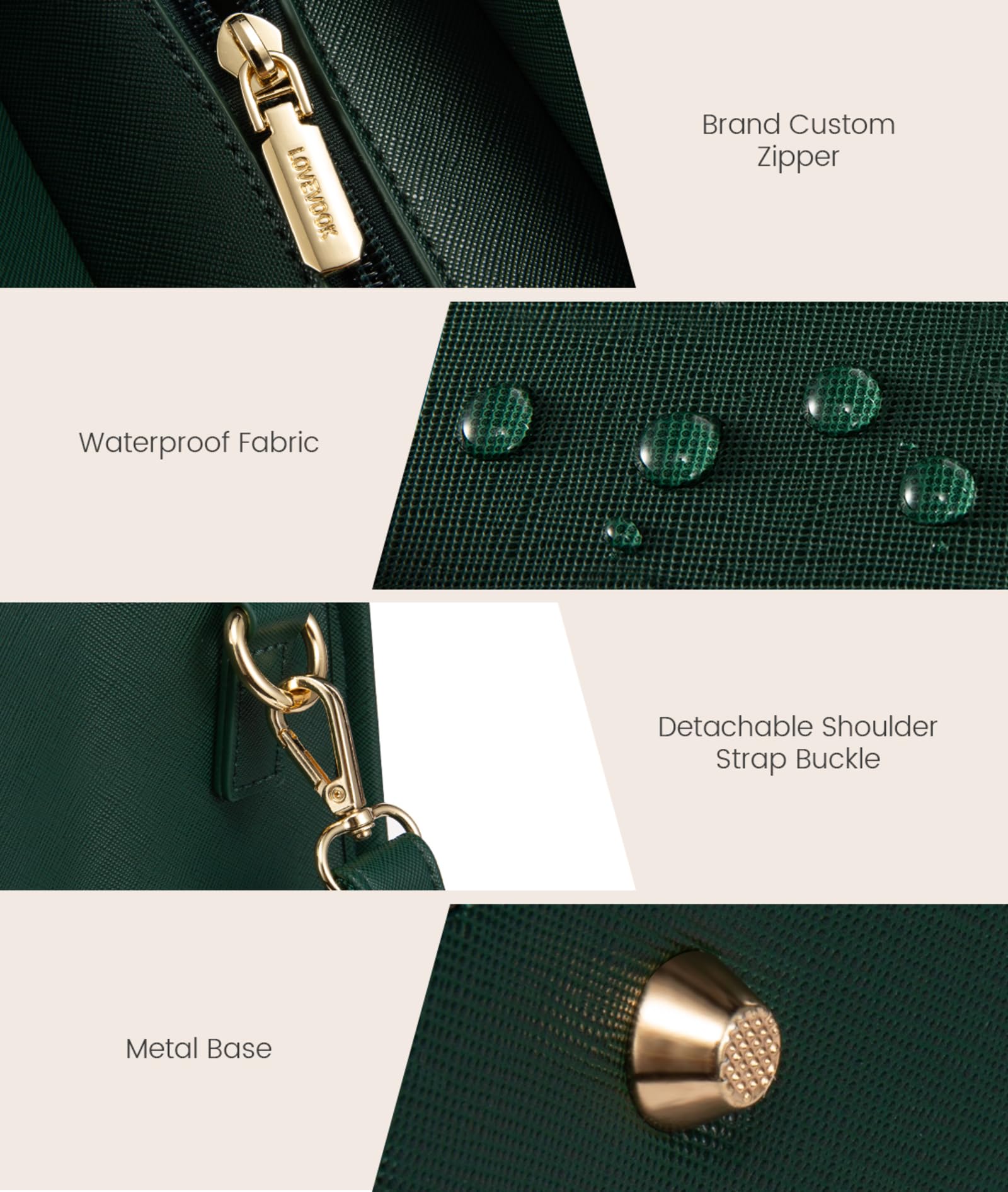 Foto 7 | Bolsa Para Portátil Lovevook De Cuero Impermeable De 15.6 Pulgadas Para Mujer - Venta Internacional.