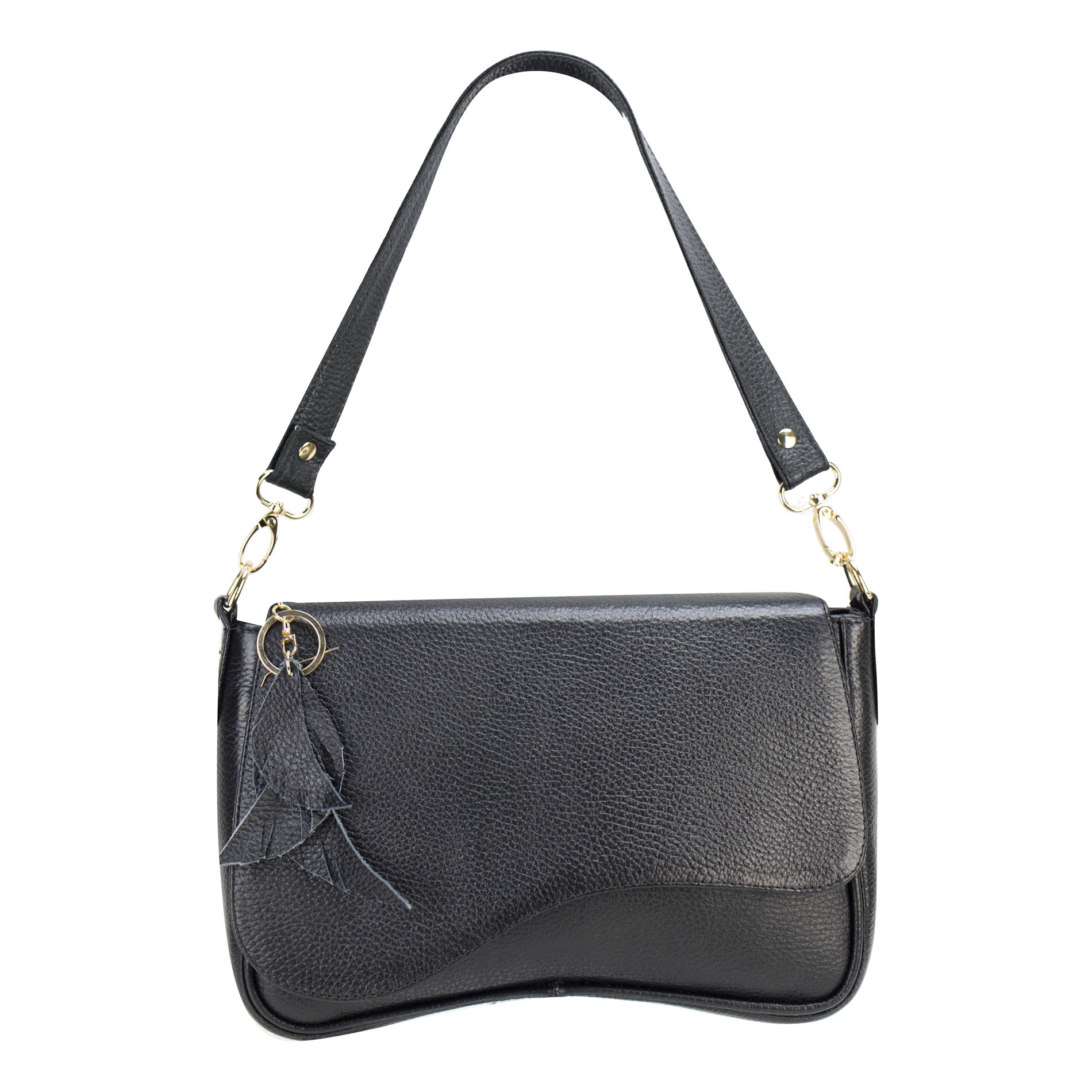 Foto 1 | Bolso Para Dama Negro Piel  Ximena Nueva Imagen