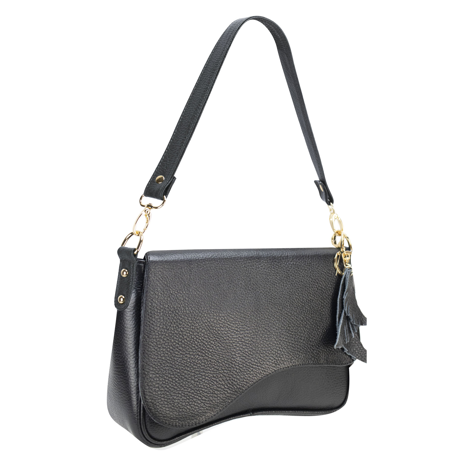 Foto 2 | Bolso Para Dama Negro Piel  Ximena Nueva Imagen