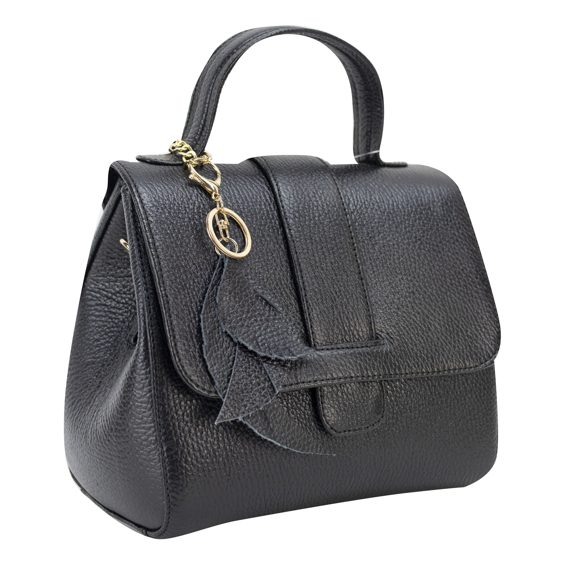 Foto 2 | Bolso Para Dama Negro Piel  Fatima Nueva Imagen