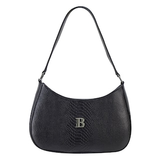 Foto 1 | Bolso Para Dama Negro Piel Piton Piel Grace Nueva Imagen