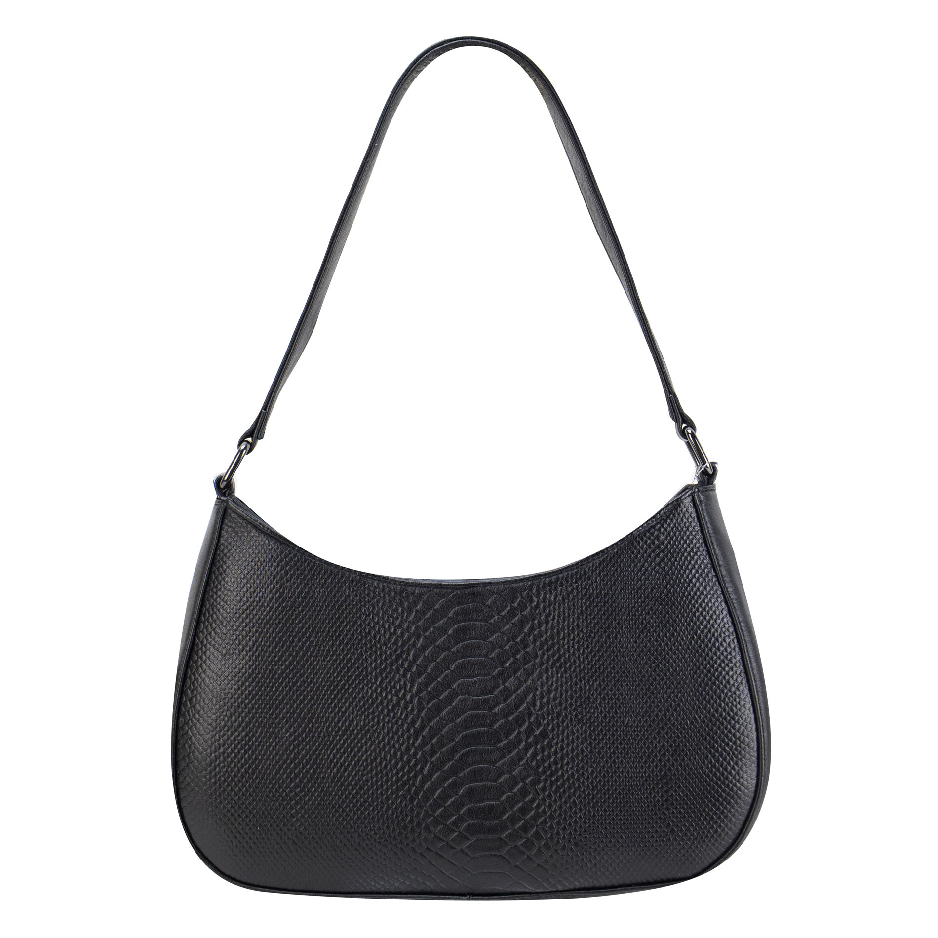 Foto 4 pulgar | Bolso Para Dama Negro Piel Piton Piel Grace Nueva Imagen