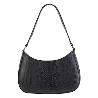 Foto 3 | Bolso Para Dama Negro Piel Piton Piel Grace Nueva Imagen