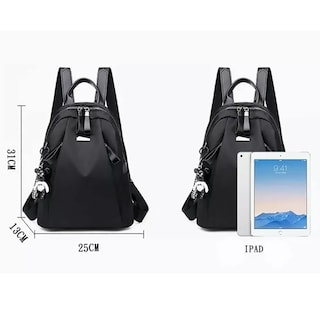 Foto 2 | Mochila Impermeable para Mujer Genérica Oxford color Negro