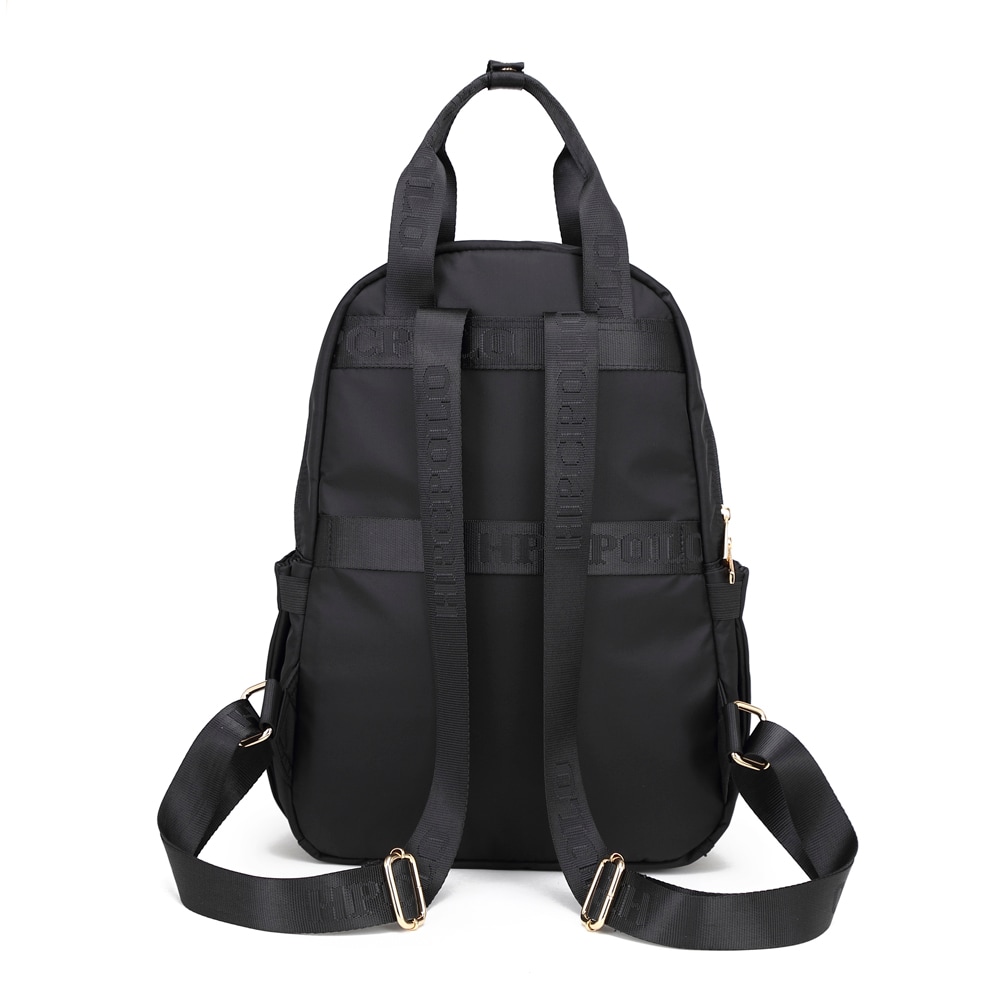 Mochila Backpack para Dama HPC Polo Satinado color Negro Coppel