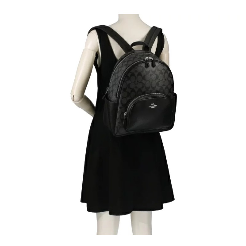 Foto 4 pulgar | Mochila Coach Court 5671 Negra para Mujer