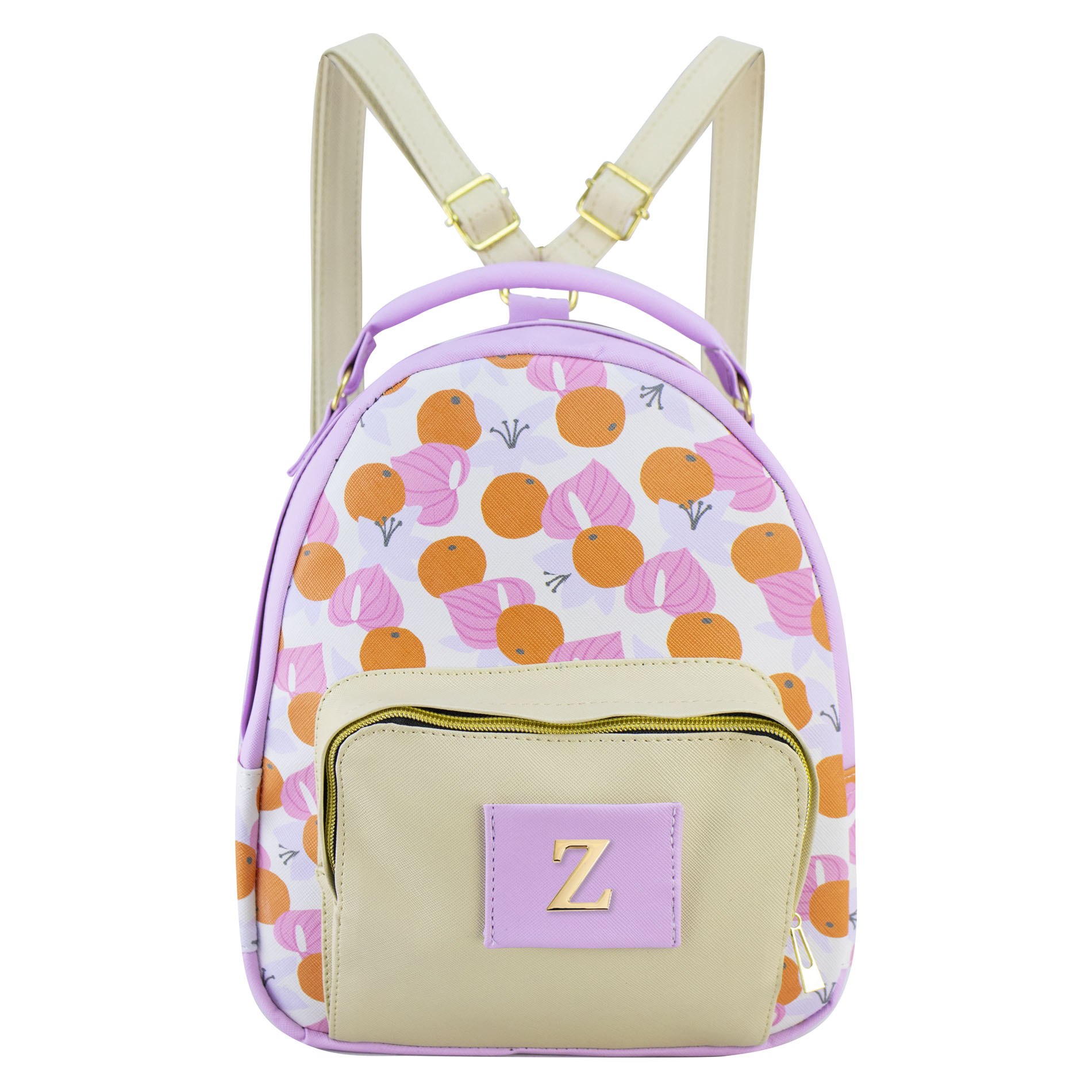 Foto 1 | Mochila Nueva Imagen Lila Orange y Beige Sintética Emma para Dama