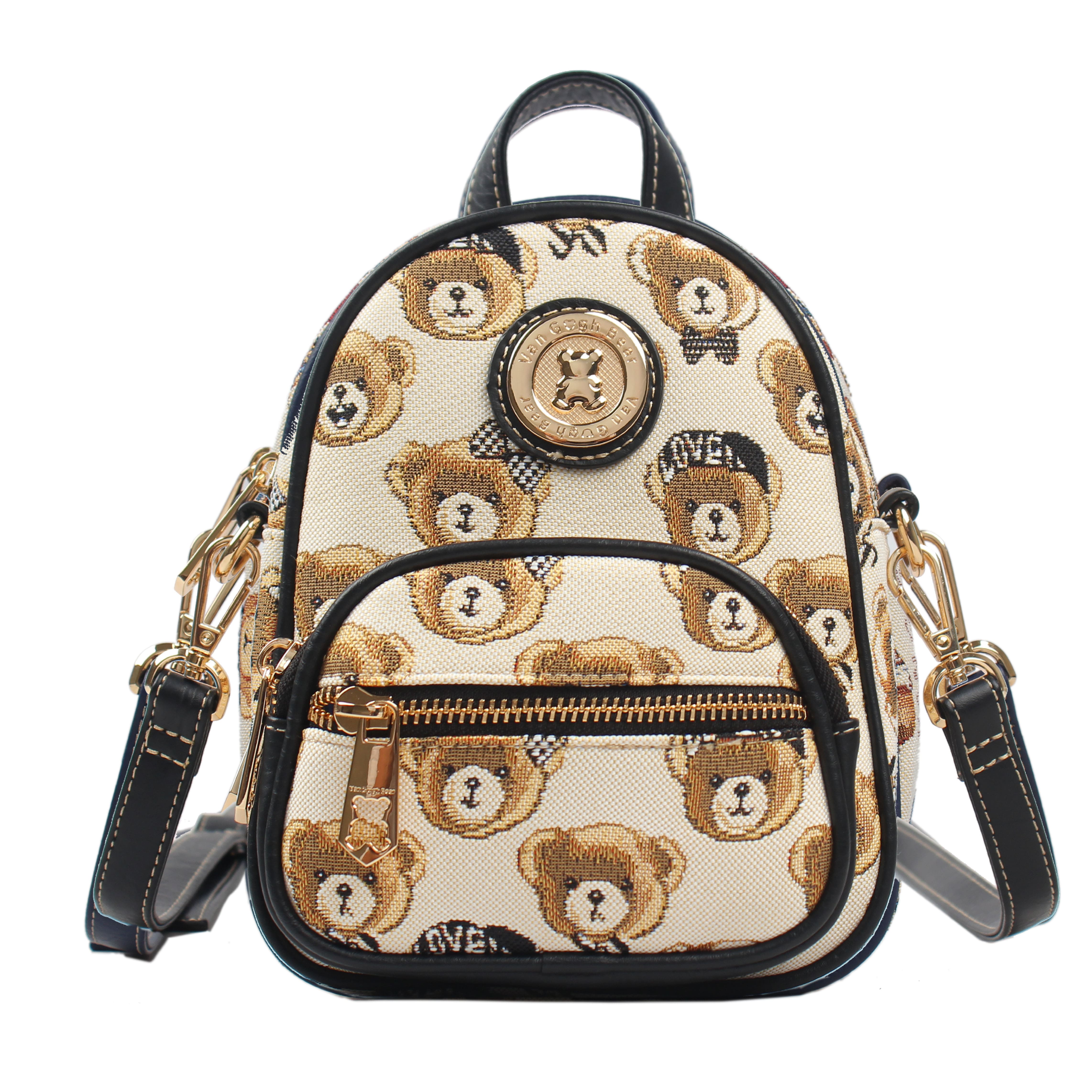 Foto 2 pulgar | Mochila Van Gogh Bear Beige