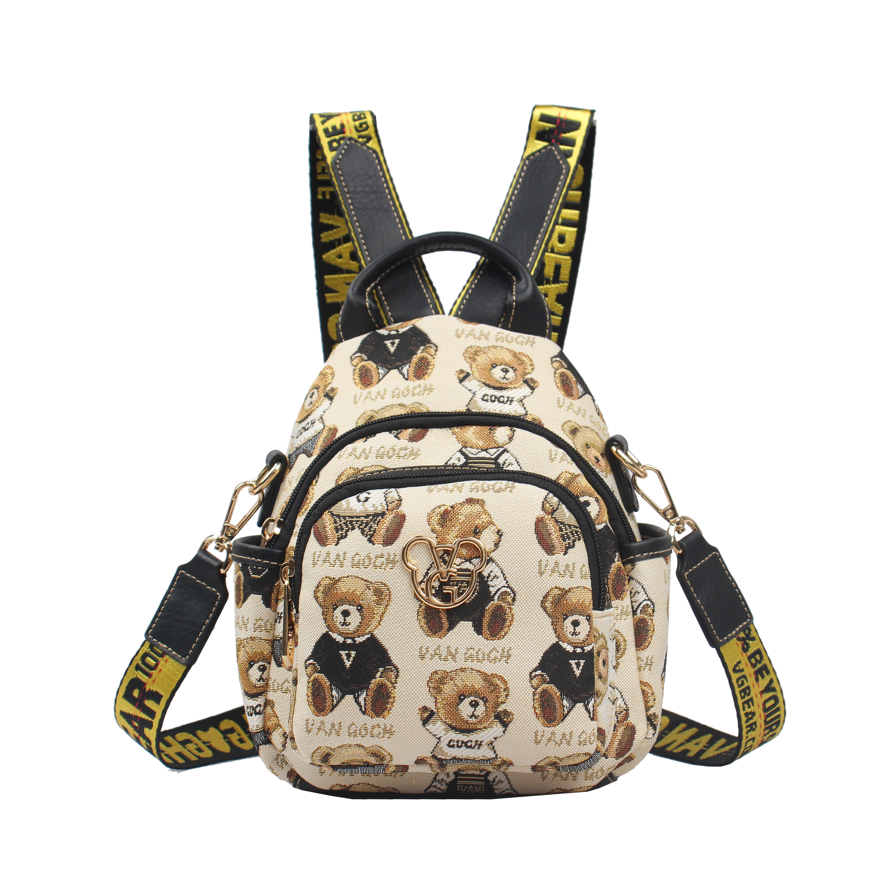 Mochila Mini Van Gogh Bear By Henney Bear para Mujer