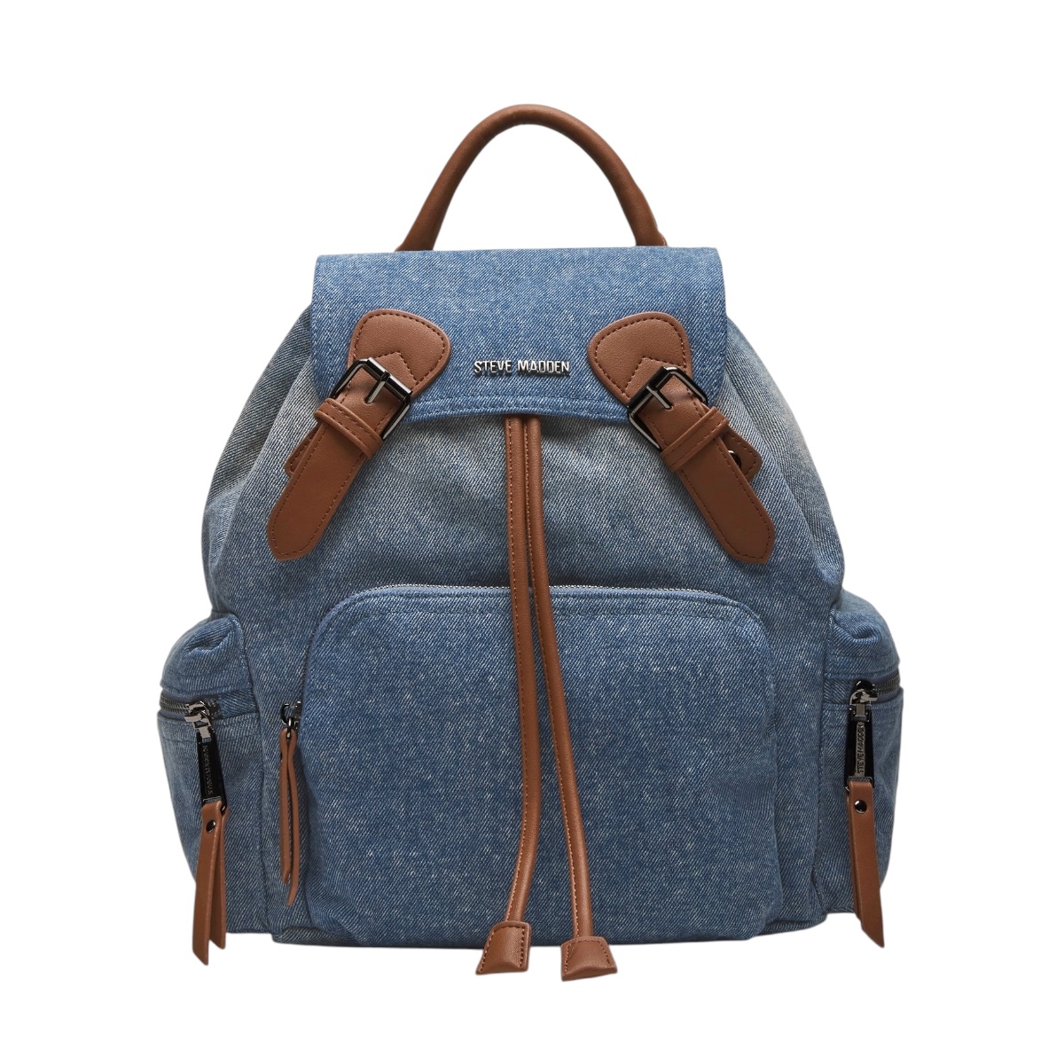 Foto 2 pulgar | Bolsa Tipo Backpack Steve Madden Solly Bag Denim Fabric