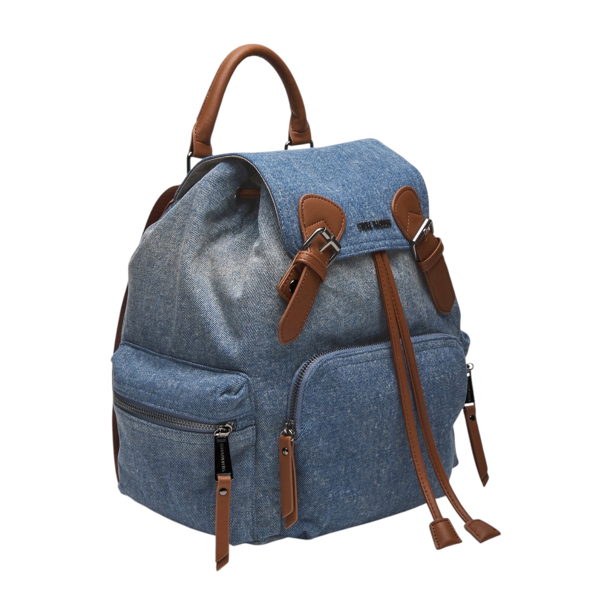 Foto 5 pulgar | Bolsa Tipo Backpack Steve Madden Solly Bag Denim Fabric