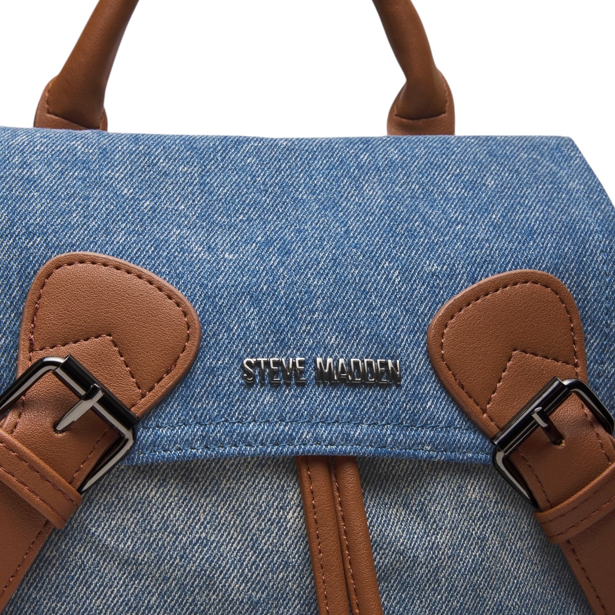 Foto 6 pulgar | Bolsa Tipo Backpack Steve Madden Solly Bag Denim Fabric