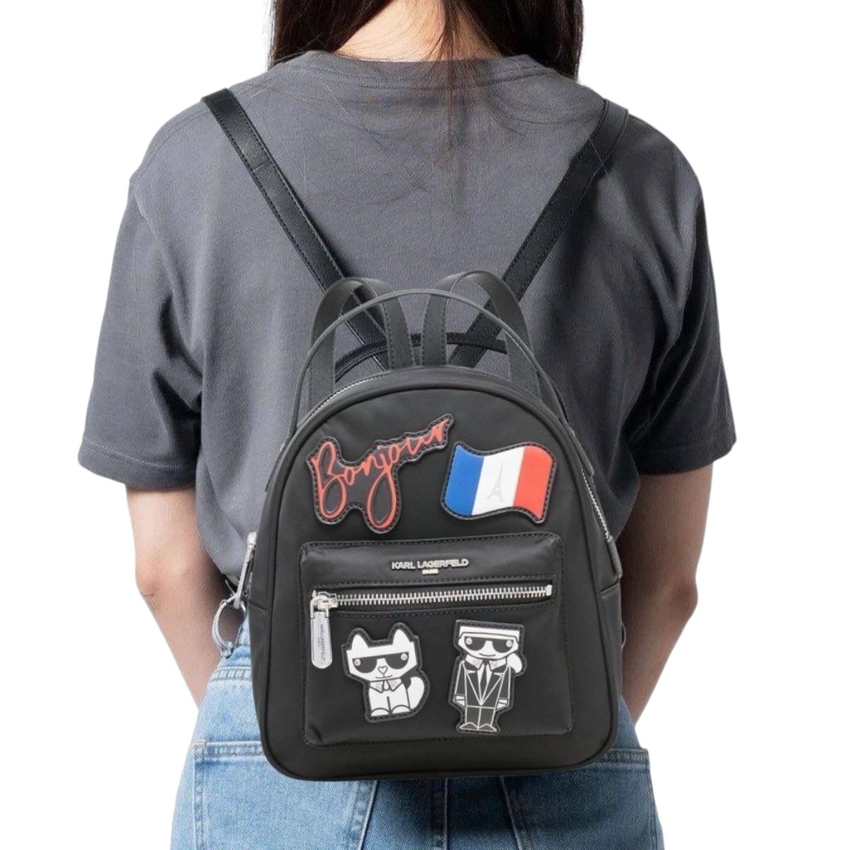 Foto 5 pulgar | Bolsa Estilo Backpack Karl Lagerfeld Bonjour