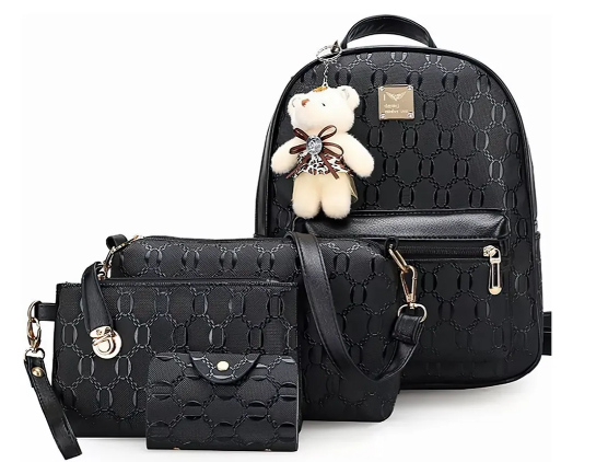 Foto 1 | Set De 4 Bolsas De Moda Xtellar Para Mujer: Mochila, Bolso, Cosmetiquera, & Correa