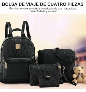Foto 2 | Set De 4 Bolsas De Moda Xtellar Para Mujer: Mochila, Bolso, Cosmetiquera, & Correa