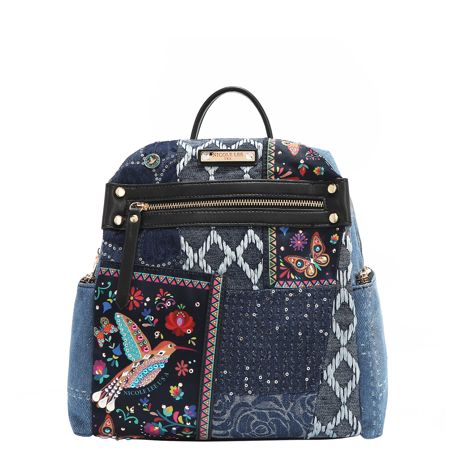 Foto 1 | Mochila De Mezclilla Nicole Lee Bosque De Amor