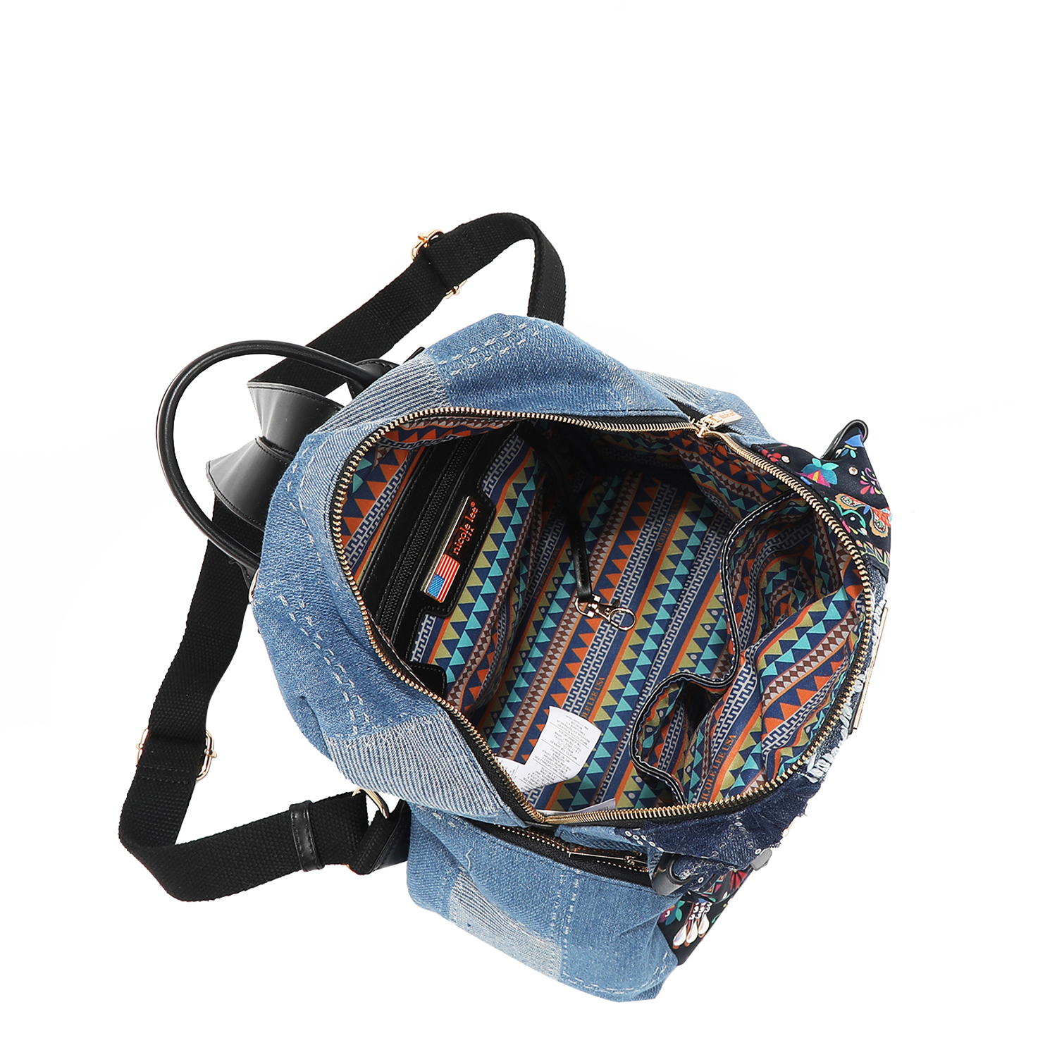 Foto 2 | Mochila De Mezclilla Nicole Lee Bosque De Amor