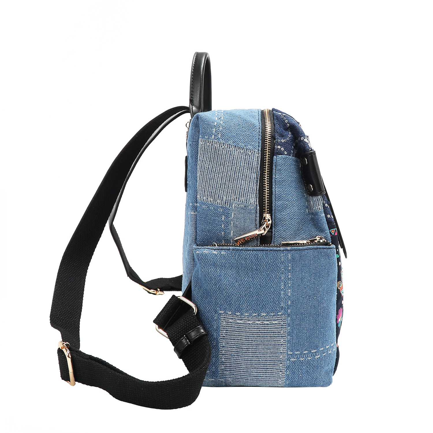 Foto 5 | Mochila De Mezclilla Nicole Lee Bosque De Amor