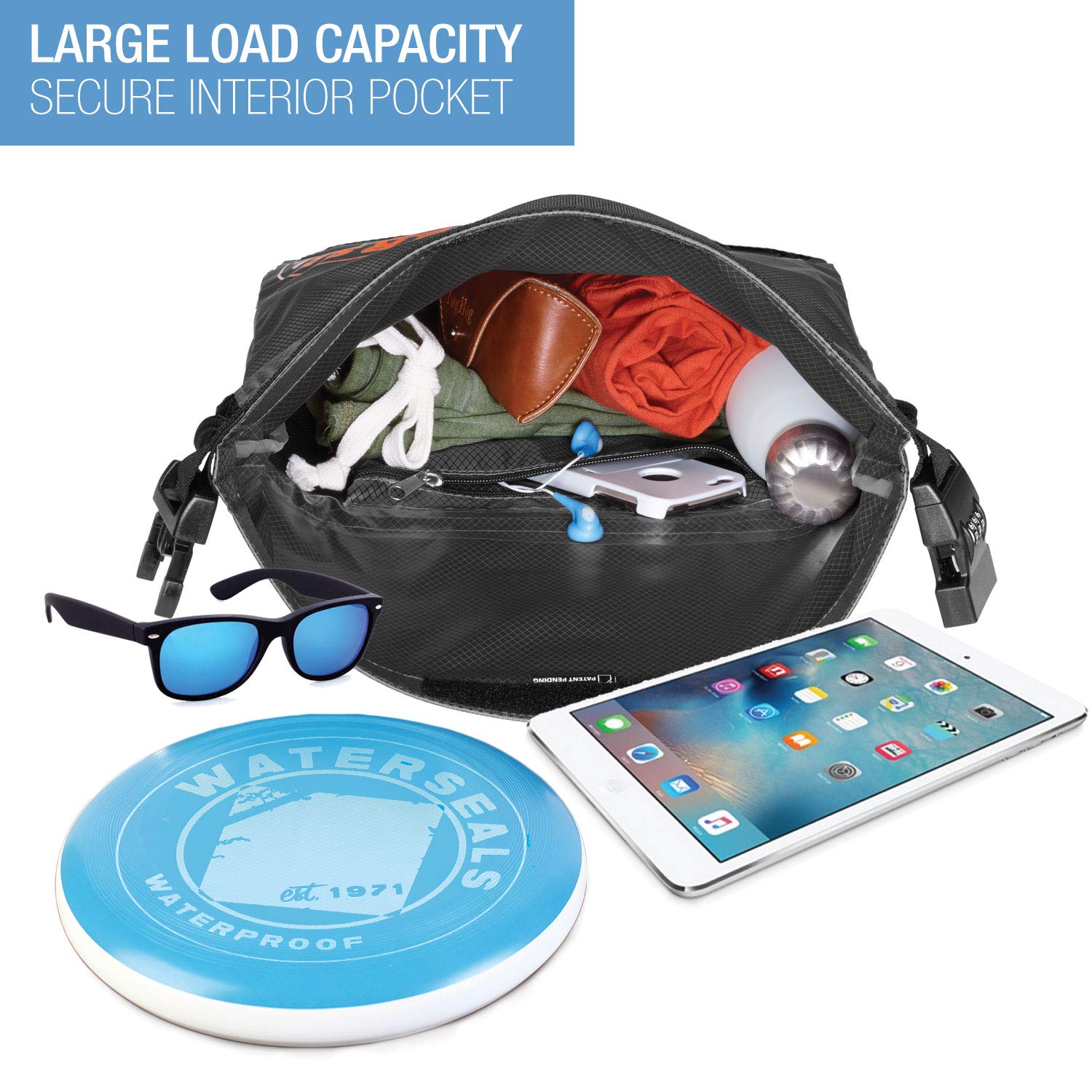 Foto 3 pulgar | Mochila Waterseals Con Cierre Impermeable Negra Lewis N. Clark - Venta Internacional.