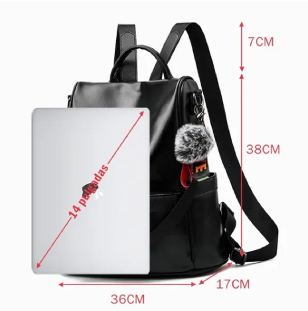 Foto 4 pulgar | Mochila para Mujer Moda Impermeable Antirrobo Bolsa