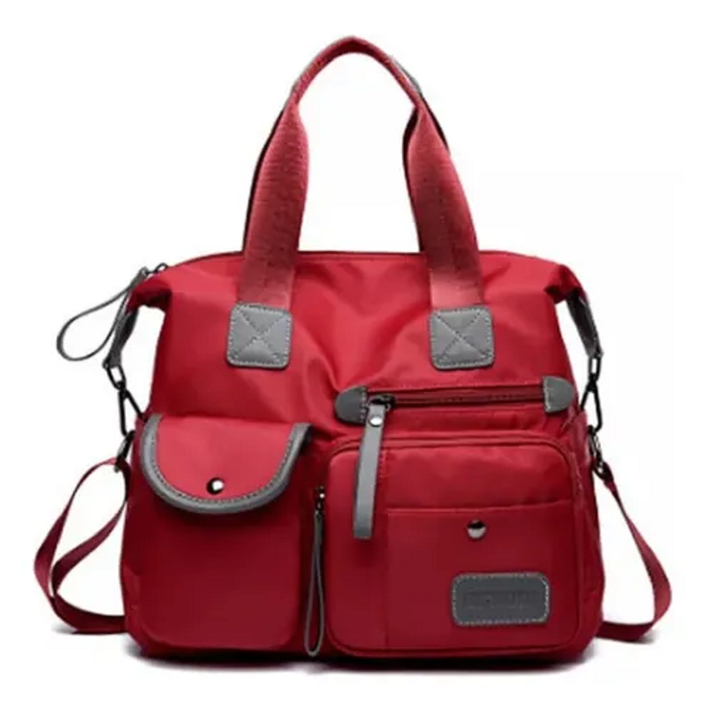 Bolso Multifuncional Impermeable Malubero color Rojo