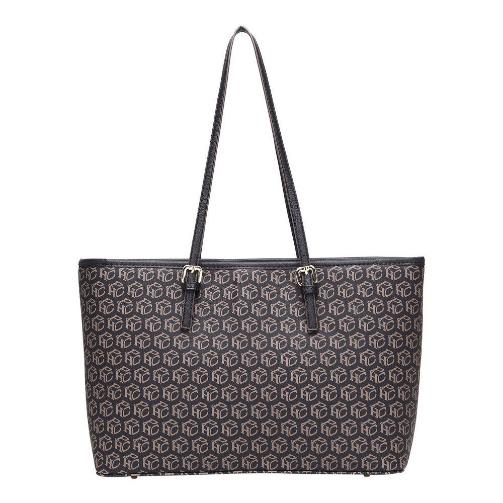 Foto 3 pulgar | Bolsa Tote Hpc Polo color Negro Monograma