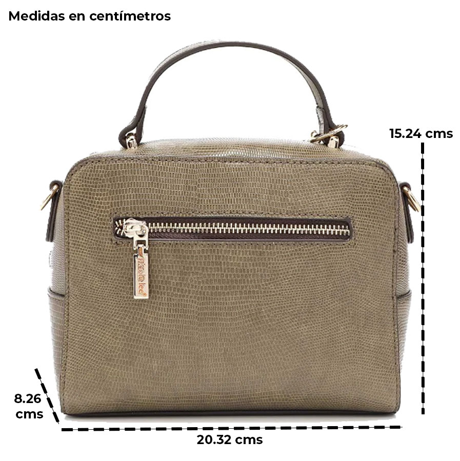 Foto 4 pulgar | Bolsa Multifuncional Nicole Lee Gemini color Verde con Cortes Asimétricos