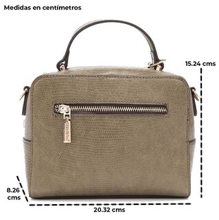 Foto 3 | Bolsa Multifuncional Nicole Lee Gemini color Verde con Cortes Asimétricos