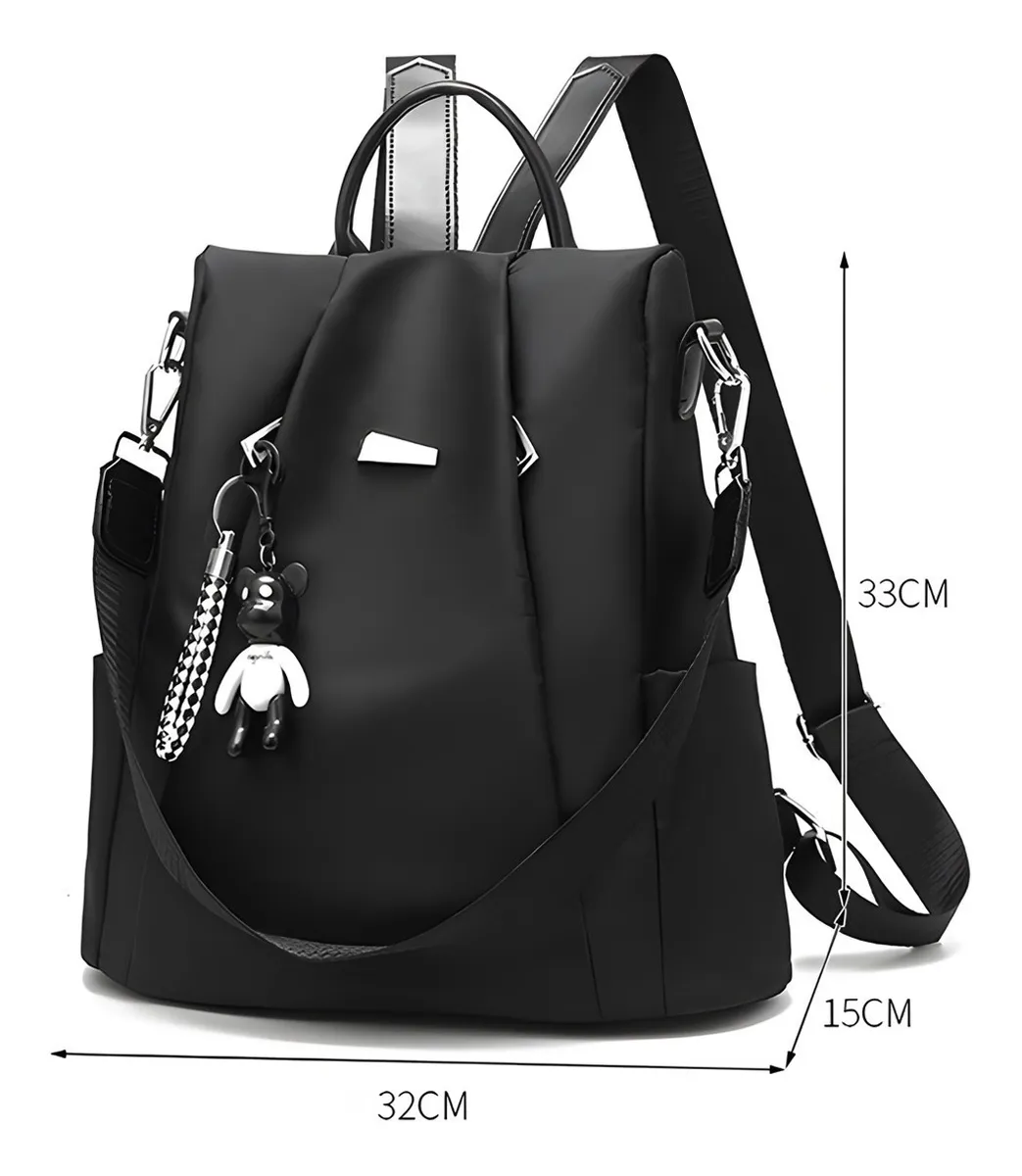 Foto 4 pulgar | Mochila Malubero Impermeable Antirrobo color Negro para Mujer