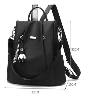 Foto 3 | Mochila Malubero Impermeable Antirrobo color Negro para Mujer