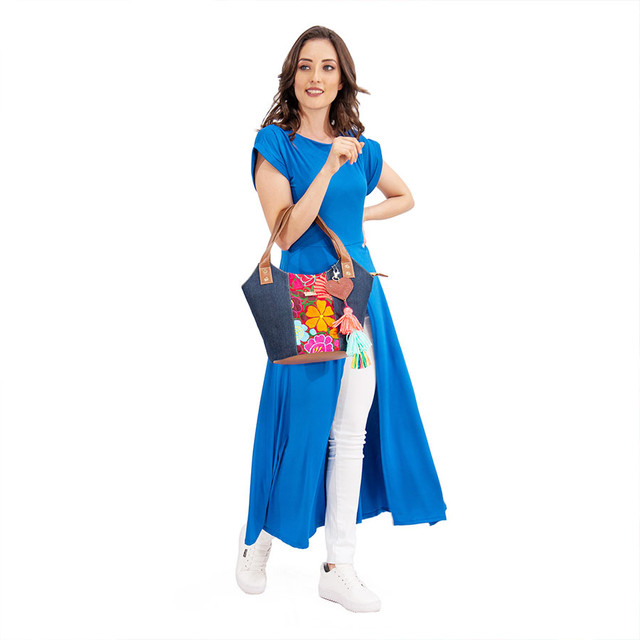 Foto 4 pulgar | Bolsa A Ángelozano Diana color Azul