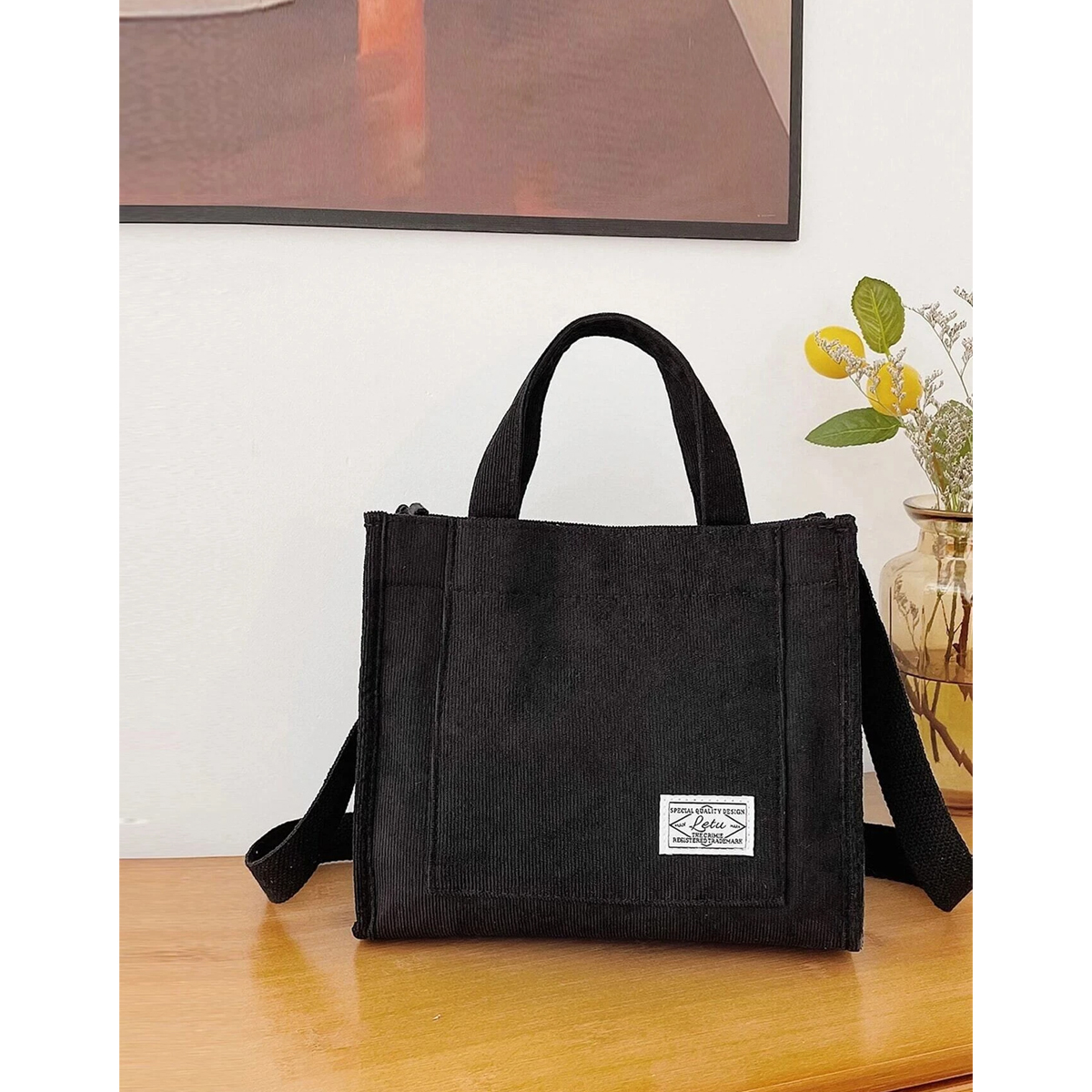 Foto 4 pulgar | Bolsa de Hombro Genérica color Negro para Mujer