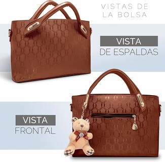 Foto 2 | Bolsos Impermeables Belug para Mujer color Café 4 piezas