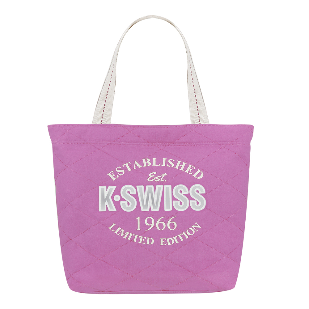 Bolsa de Canvas K-SWISS PARADLLG color Púrpura Bordado 3D al Frente y Cierre Morado